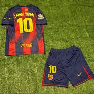 Lamine Yamal #10 FC Barcelona Home Kids Jersey 25/26